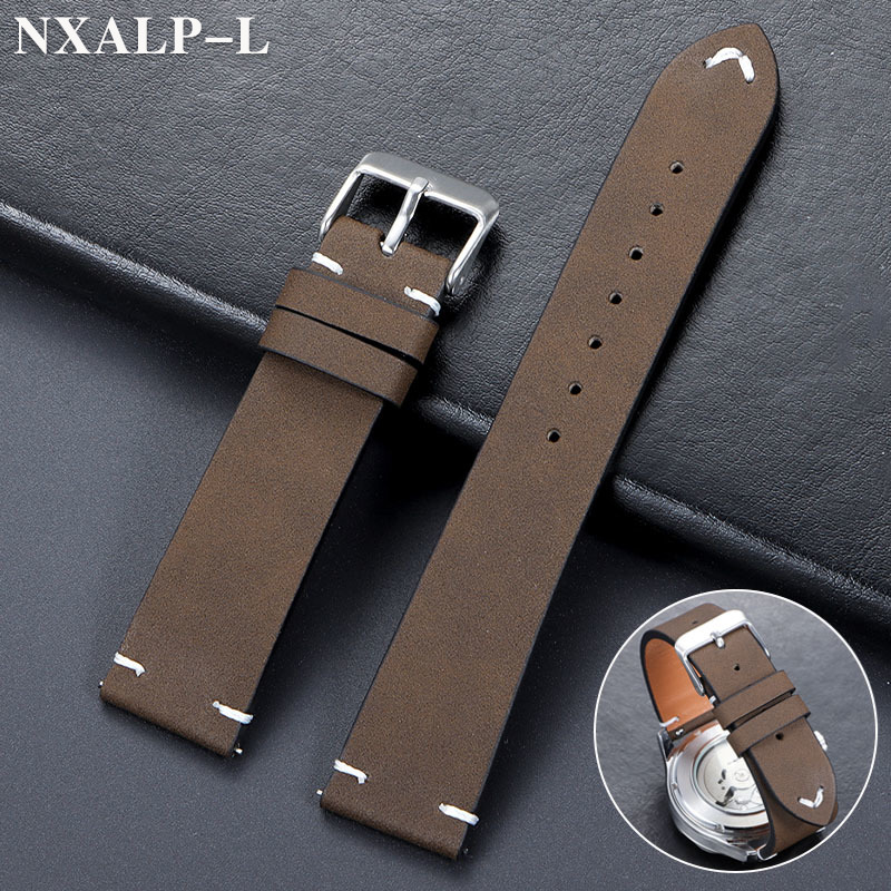Watches Rolex Smartwatch - 빈티지 가죽 시계 밴드 20mm 22mm