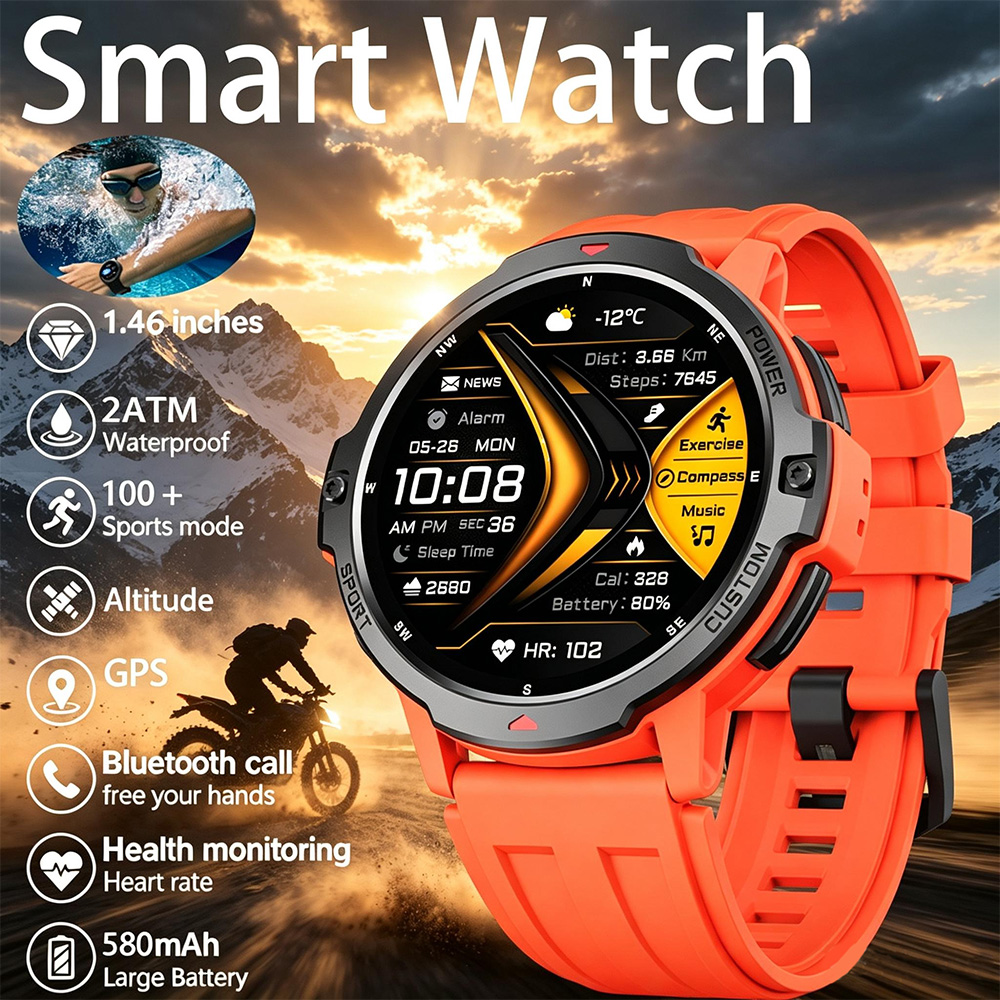 Timex Watches Smartwatch - 새로운 6축 자이로스코프 군용 GPS 스마트워치