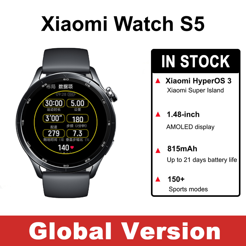 Timex Watches Smartwatch - 글로벌 버전 샤오미 워치 S5 샤오미