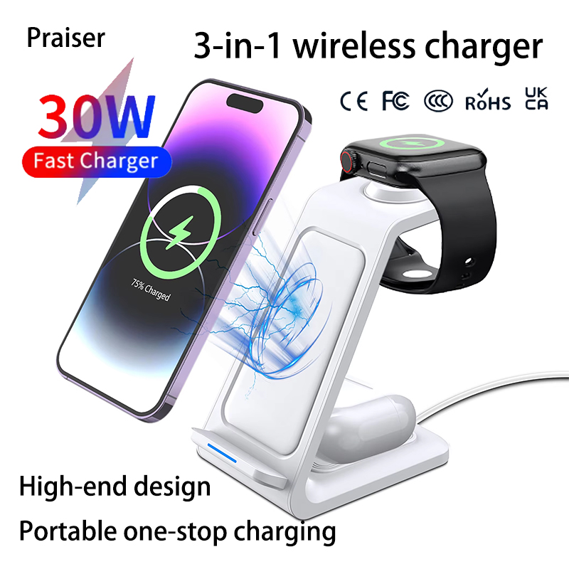 Watch Charging Dock - 15W 3 in 1 무선 충전