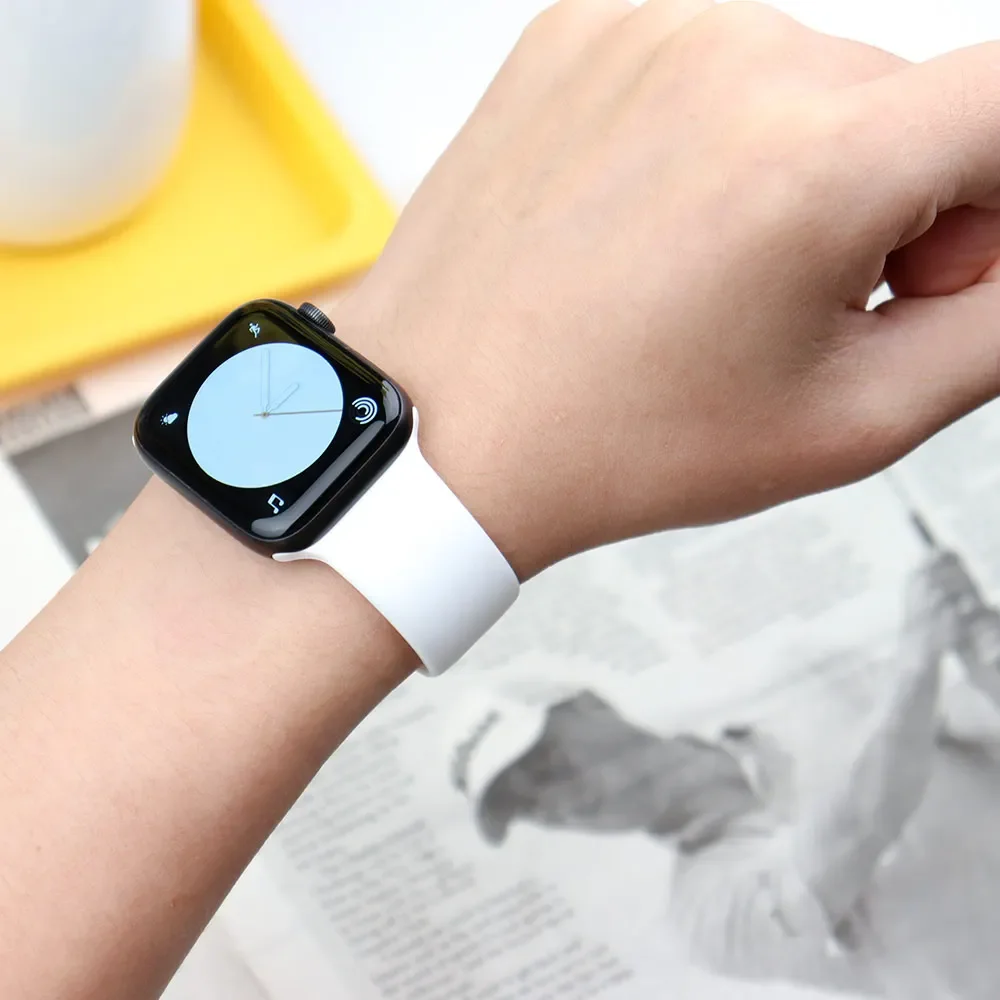 Apple Watch 스트랩 용 실리콘 밴드 44mm  - Smartwatch Apple Watches For Men 리뷰 및 가격