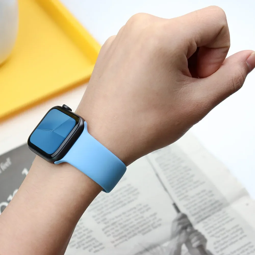 Apple Watch 스트랩 용 실리콘 밴드 44mm  - Smartwatch Apple Watches For Men 리뷰 및 가격