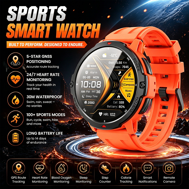 새로운 전문 스포츠 스마트 워치 6축 자이로스코프 동적 - Timex Watches Smartwatch 리뷰 및 가격