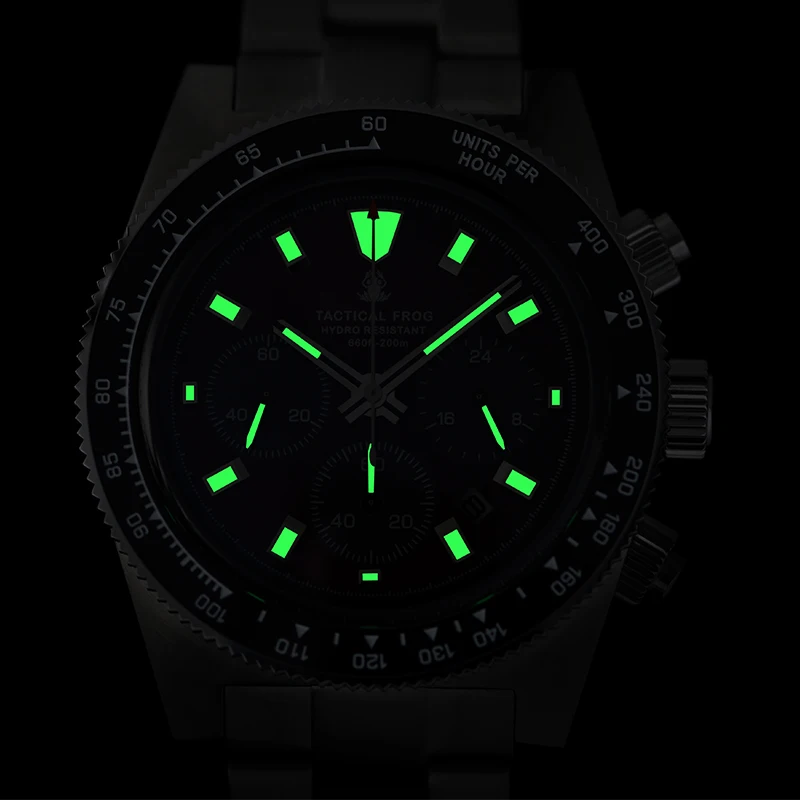 전술 개구리 크로노 그래프 시계 V2 솔라 VS75A  - Tide Watch Surf 리뷰 및 가격