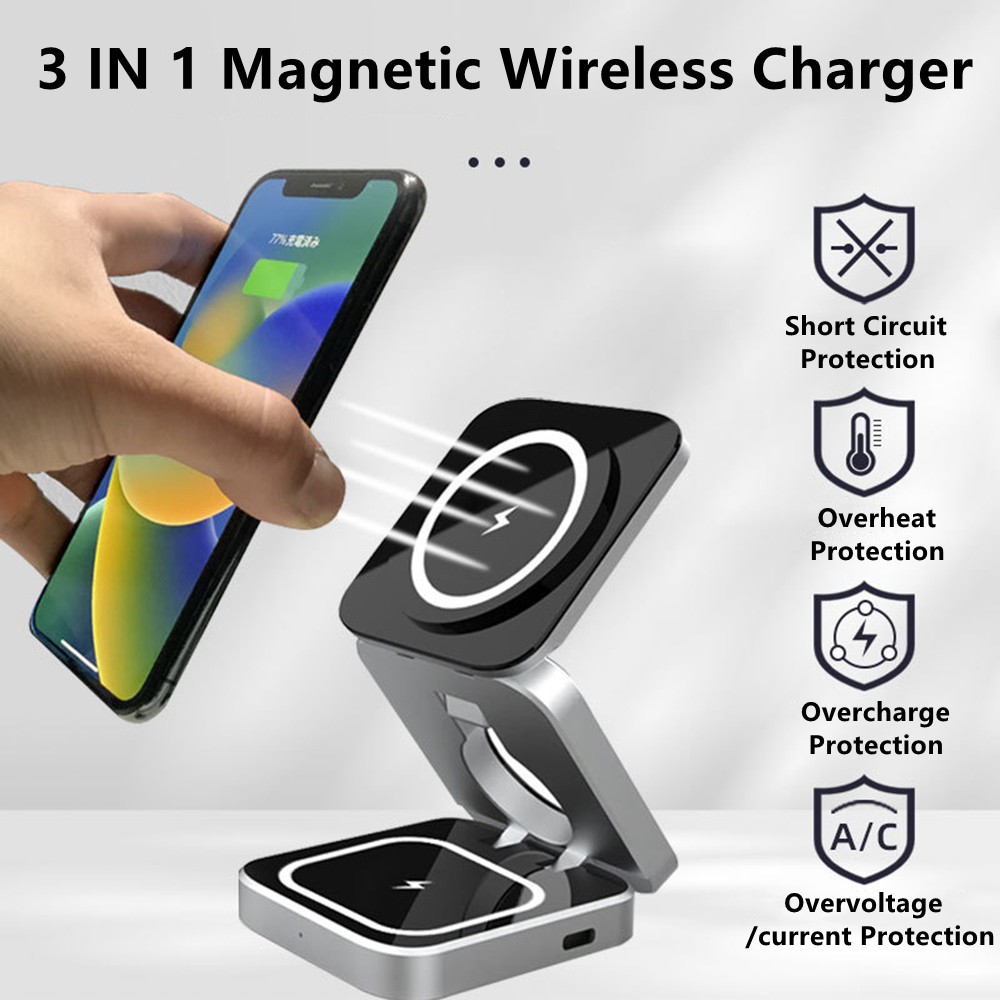 접이식 자기 무선 충전기 Samsung S25 S24  - Watches Smartwatch Samsung 리뷰 및 가격