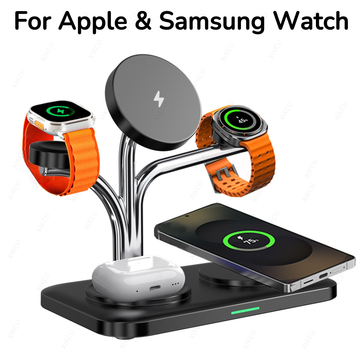 5 IN 1 마그네틱 무선 충전기 듀얼 폰 및 시계 고 - Watches Smartwatch Samsung 리뷰 및 가격