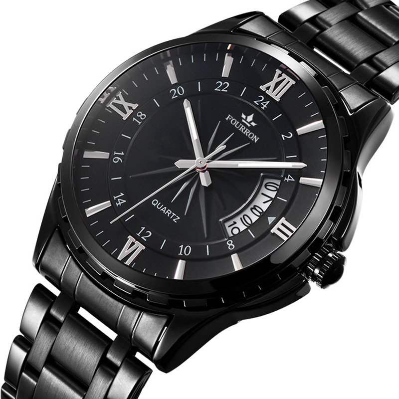 남성용 시계 패션 트렌드 캘린더 야광 방수 스틸 스트랩 - Smartwatch Trending Watches For Men 리뷰 및 가격